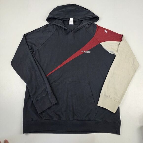 Fifty5 DSL 55DSL Hoodie Pullover Logo Long Sleeve Lightweight Men's Sz XL Rare - Picture 1 of 11